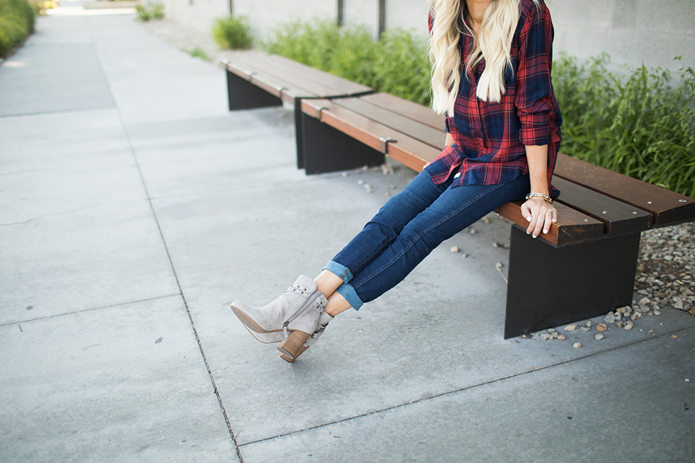 Kailee Wright_Nordstrom Anniversary Sale_Red Plaid Top