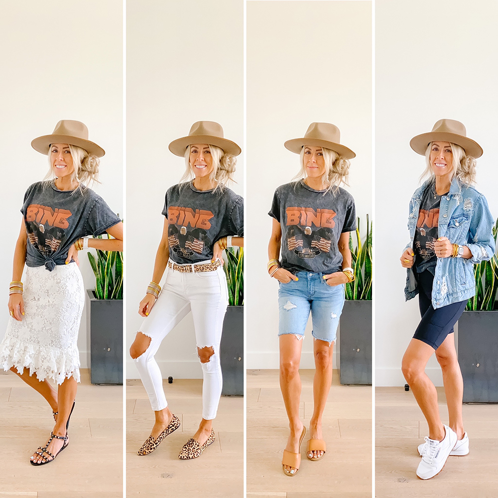 kailee wright ways to style a graphic tee