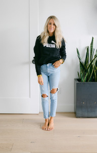 Kailee Wright JCP sweatshirt styled 3 ways
